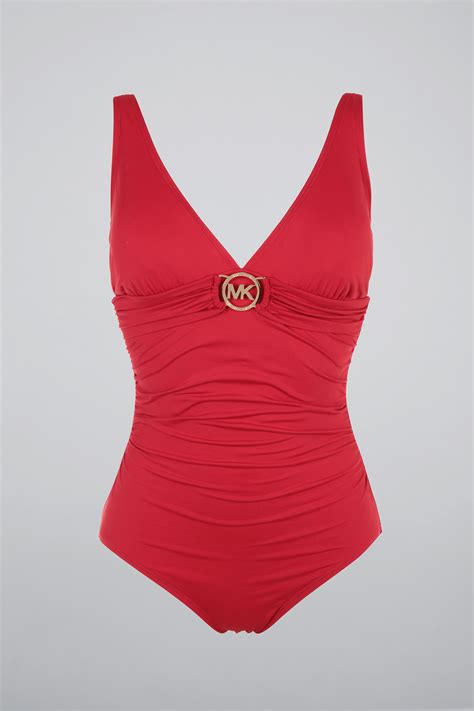 michael kors red swimsuit|Michael Kors bikini.